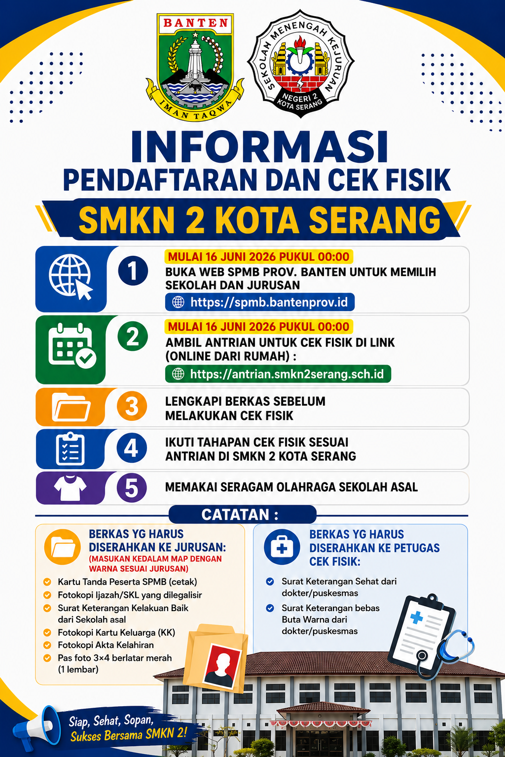 INFORMASI PENDAFTARAN DAN CEK FISIK 
