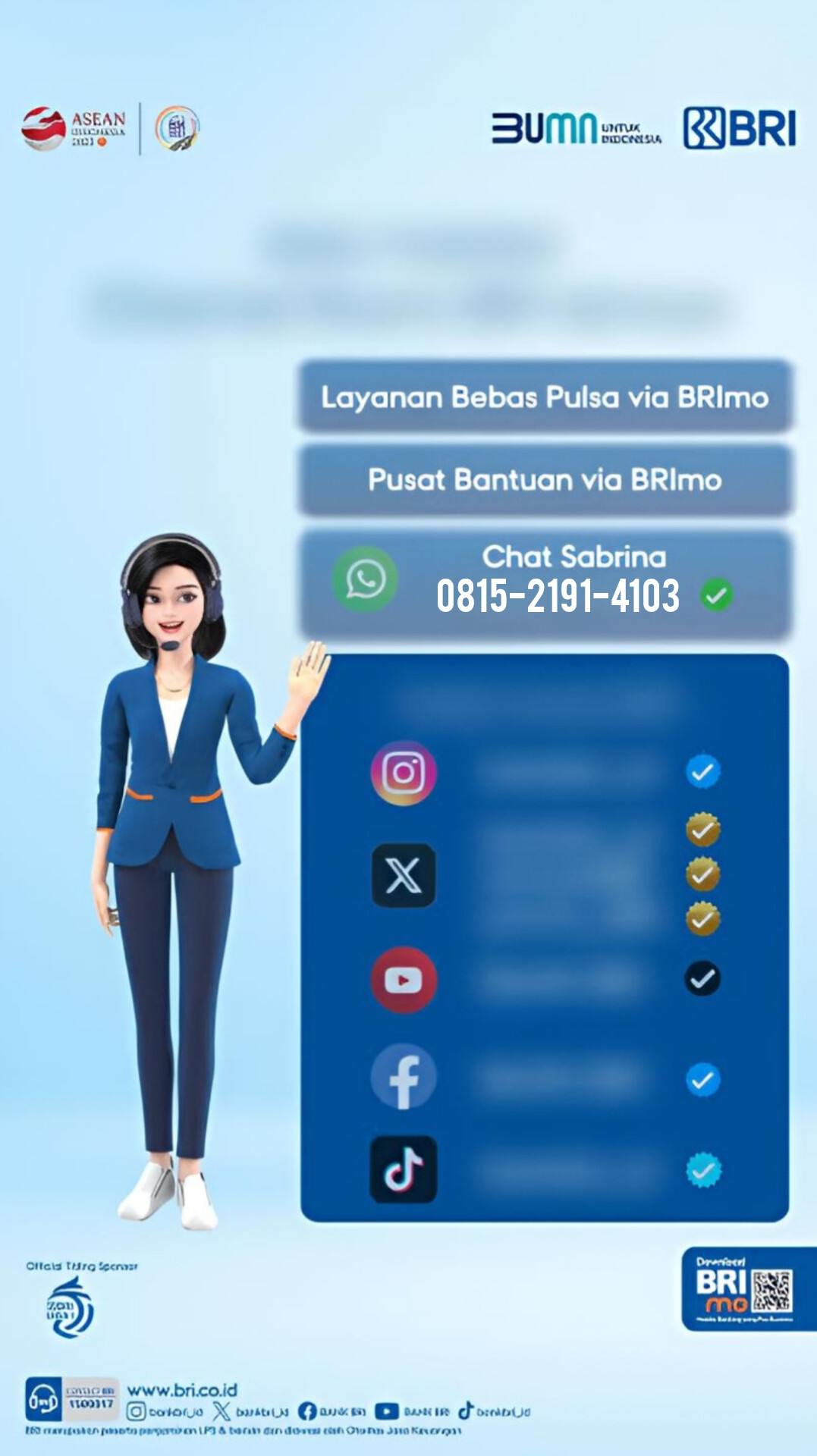 Call center Bank Bri 24 jam