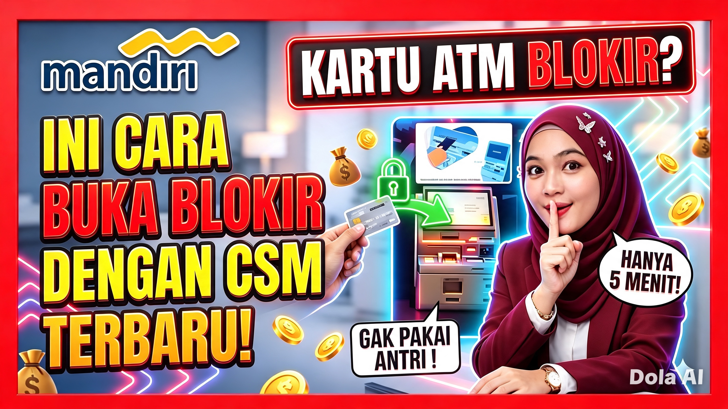 Buka blokir bank mandiri 