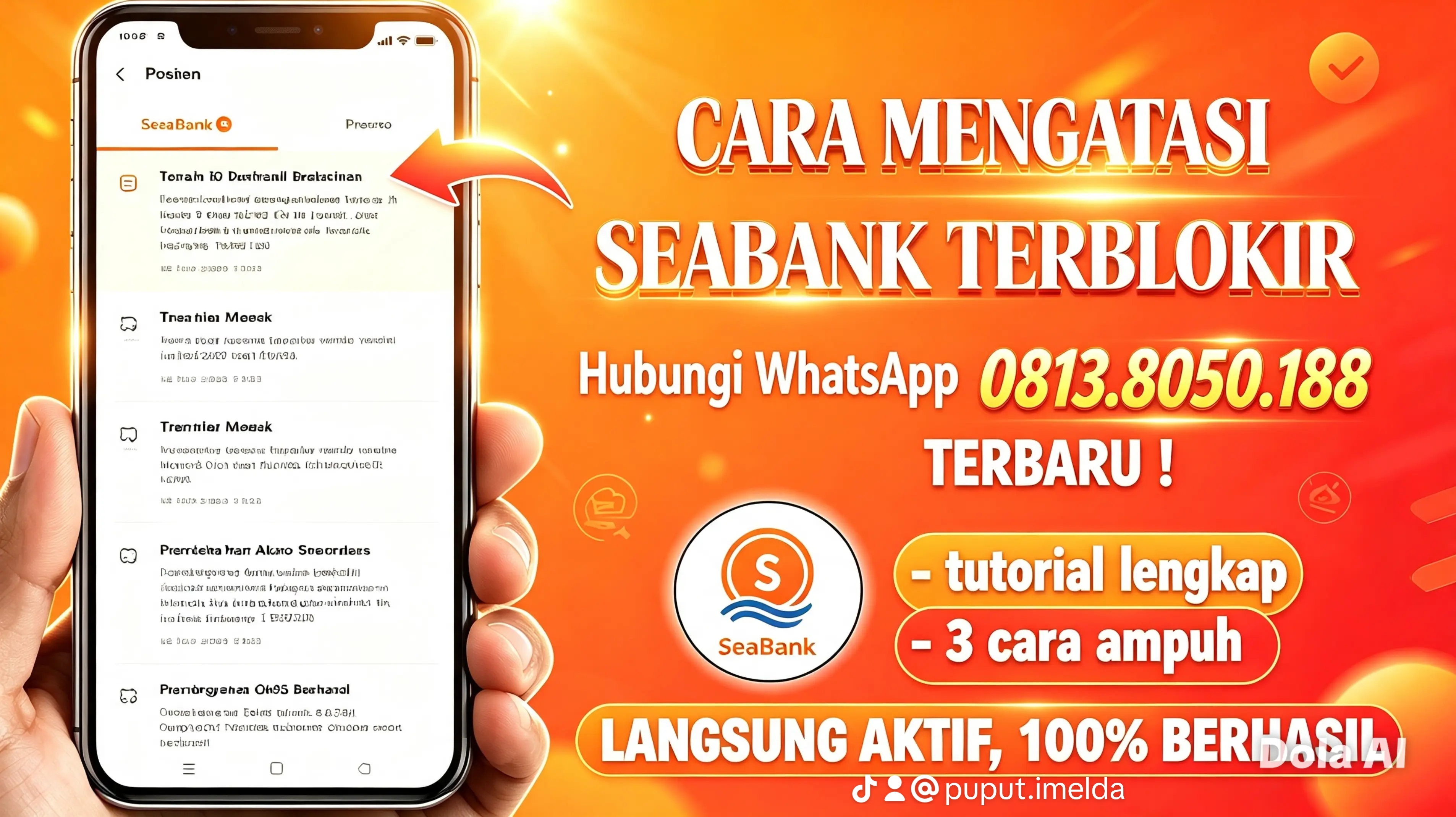 Berapakah WhatsApp seabank 
