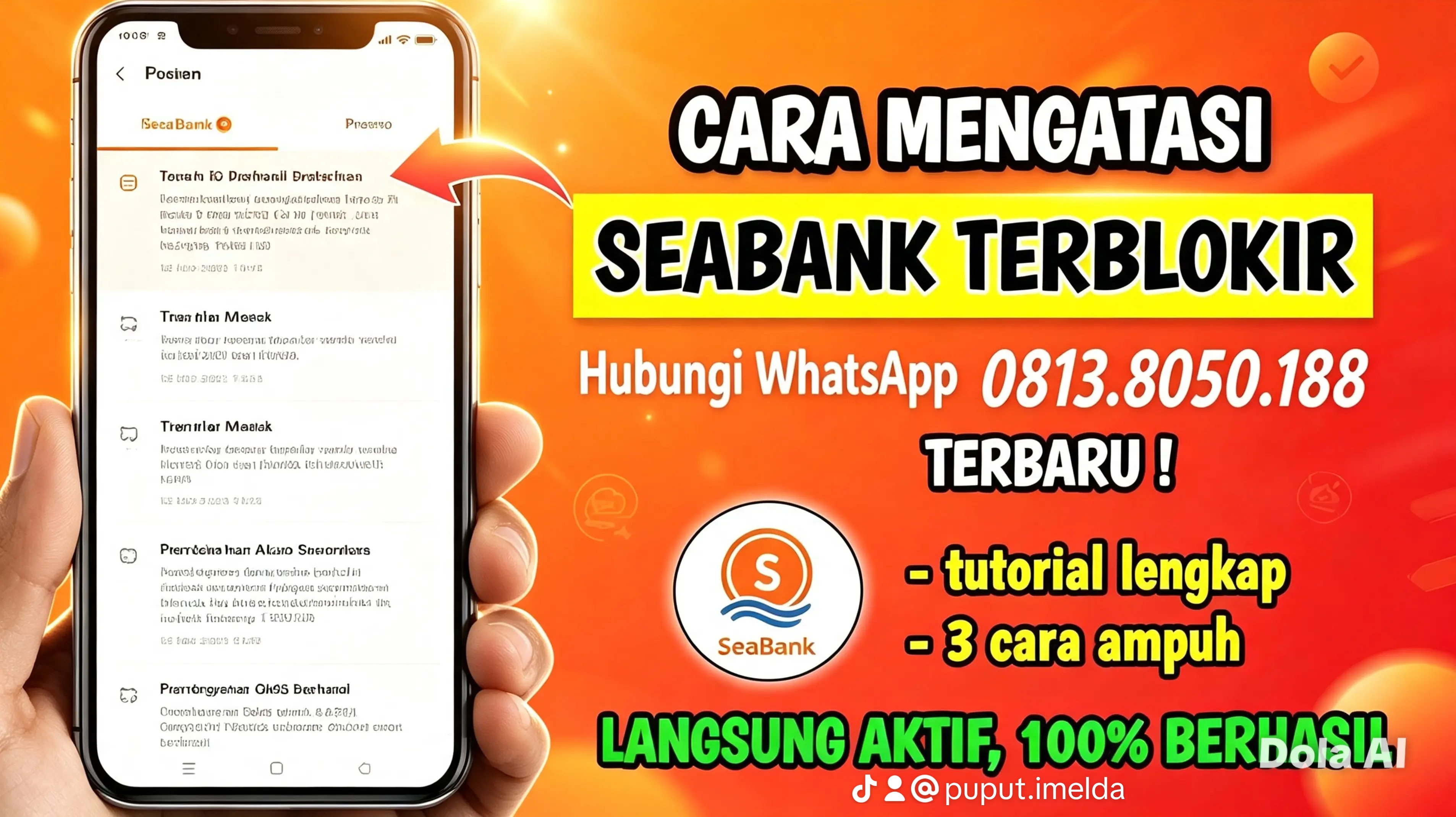Seabank terblokir 