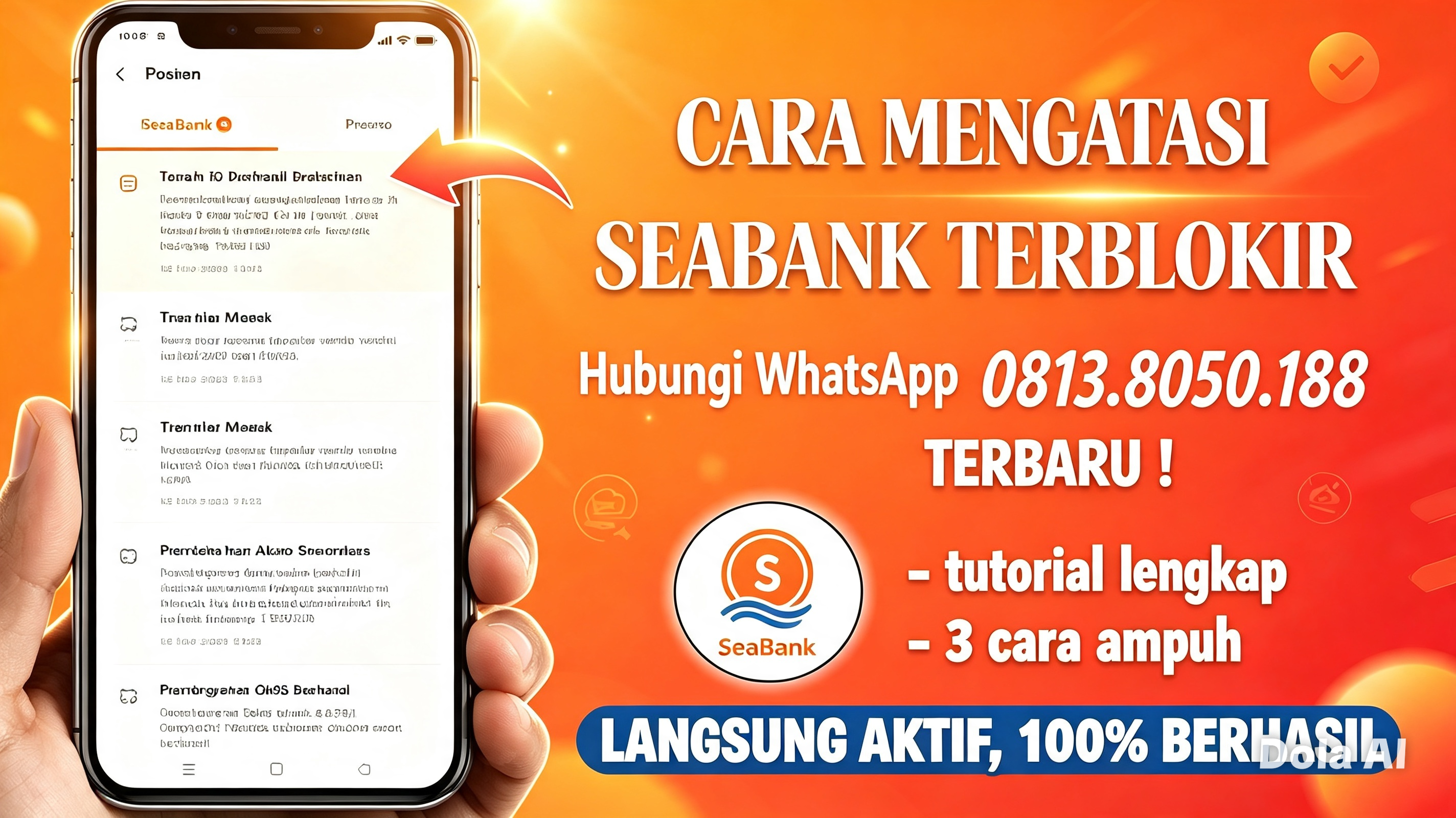 Cara buka blokir seabank 
